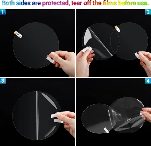 Miniatura 4 de Gartful Discos acrílicos transparentes – 6 pulgadas, 10 hojas redondas de acrílico, panel circular de plexiglás transparente de 1/25 pulgadas