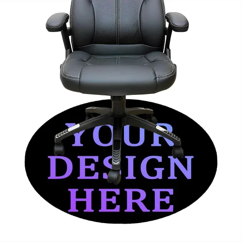 Miniatura 107 de Tapete redondo personalizado para silla de escritorio de oficina, diseño de tu propio logotipo de foto, texto, alfombrillas circulares