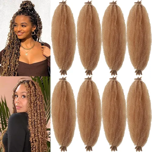 Miniatura 64 de Marley Twist - Cabello trenzado de 10 pulgadas, cabello trenzado preseparado y afro trenzado, 8 paquetes para rastas sintéticas desgastadas
