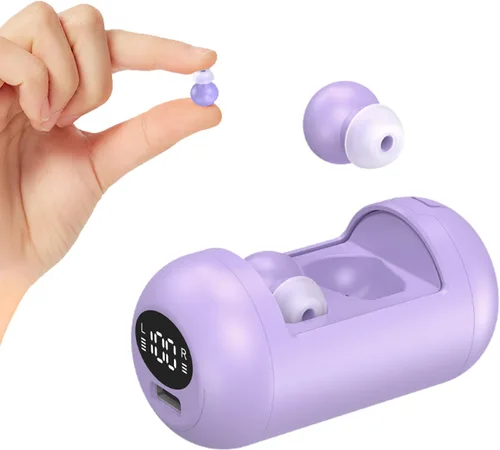 Miniatura 8 de Xmenha Auriculares planos para dormir para dormir de lado, cómodos, discretos, invisibles, mini, pequeños, pequeños, con cancelación de ruido