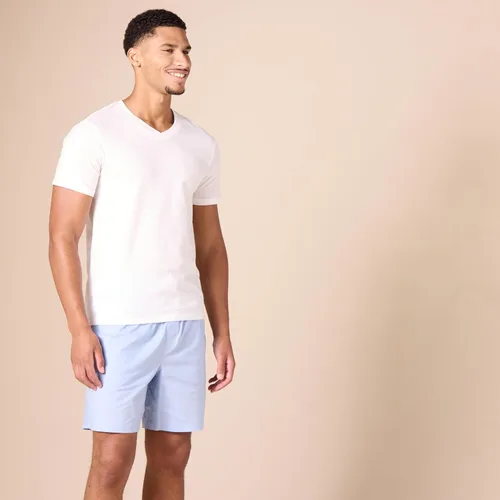 Miniatura 2 de Tienda Essentials Camiseta interior con cuello en V para hombre, transpirable, de algodón, paquete de 6