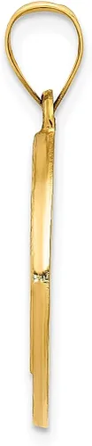 Miniatura 2 de Collar con dije de medalla de San Benito de oro amarillo de 14 quilates joyería fina religiosa Sared de Jesús regalos para mujer