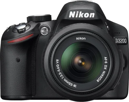 Miniatura 7 de Nikon D3200 24.2 MP CMOS Digital SLR con lente de zoom 18-55 mm f/3.5-5.6 AF-S DX VR NIKKOR (Rojo)