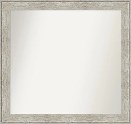 Miniatura 478 de Amanti Art Espejo de baño plateado para sobre fregadero, 28 x 47 pulgadas, espejo rectangular de plata imperial, marco de madera tradicional de gran