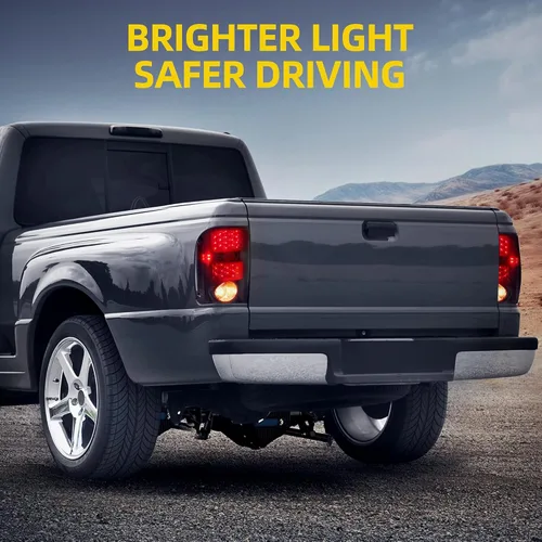 Miniatura 6 de DWVO Conjunto de luces traseras compatibles con Ford Ranger 01-05 2001 2002 2003 2004 2005 luces traseras de repuesto LED