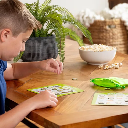 Miniatura 6 de Chuckle & Roar Family Bingo - Juego educativo de bingo para niños de 3 a 6 años Cuatro juegos en uno: animales, alfabeto, palabras y números