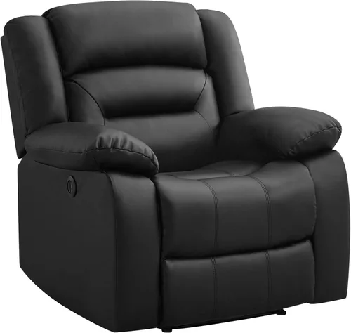 Miniatura 15 de EBELLO Silla reclinable eléctrica clásica, silla reclinable eléctrica acolchada extragrande con cojín suave y respaldo, sofá con sillón cómodo