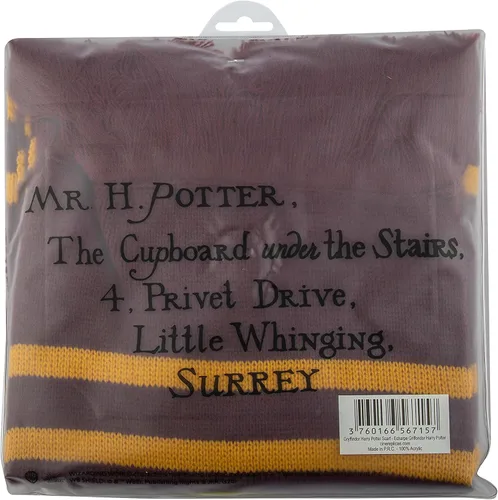 Miniatura 6 de Bufanda de Harry Potter 74 pulgadas tela ultra suave bolsa zip de Cinereplicas Algodón Gryffindor talla única