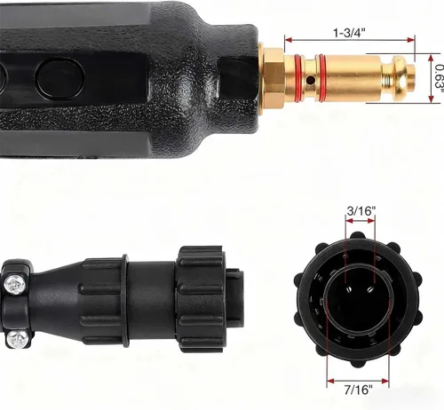 Miniatura 5 de Pistola de Soldadura MIG de Servicio Pesado 250A de 10 pies, Reemplazo para Lincoln Magnum PRO 250L K4530-2 K4530-1 K3081-1, Compatible con Soldador