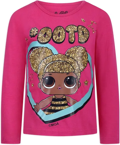 Miniatura 6 de LOL Surprise Dolls - Camisa de manga larga para niñas, paquete de 3 unidades, para niñas pequeñas y grandes, grisrosablanco