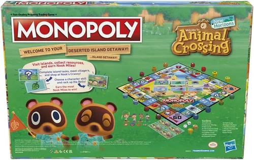 Miniatura 5 de Monopoly Animal Crossing New Horizons Edition - Juego de mesa para niños de 8 años en adelante, divertido juego para jugar para 2-4 jugadores