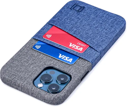 Miniatura 10 de Dockem Funda tipo cartera para iPhone 12 y iPhone 12 Pro: Placa de metal integrada para montaje magnético y 2 tarjeteros de crédito: 6.1" Luxe M2