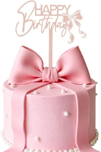 Miniatura 9 de Decoración de pastel de feliz cumpleaños DIY acrílico negro Decoración negra para pastel 1