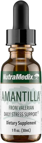 NutraMedix Tintura de Amantilla - Extracto de raíz de valeriana para apoyar el estrés - Promueve la sensación general de calma con raíz de valeriana