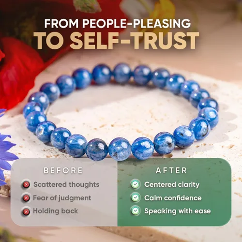 Miniatura 30 de Conscious Items Pulseras espirituales para mujeres y hombres, pulsera de cristal curativo con piedras naturales para meditación, alineación