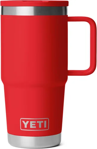Miniatura 16 de YETI Rambler - Taza de viaje de 20 onzas con tapa abatible con popote, acero inoxidable, aislada al vacío, a prueba de fugas, apta para portavasos