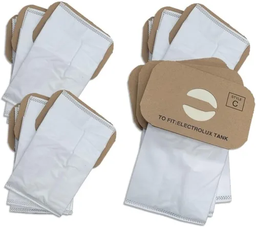 12 bolsas de repuesto HEPA estilo C para aspiradoras Aerus Electrolux. Incluyendo Lux Legacy - Epic 6500-2100 - Super J - LE - UltraLux - Silverado