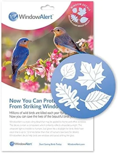 Miniatura 12 de WindowAlert Cobertura Anticolisión de Copo de Nieve - Adhesivo de Ventana UV-Reflectante para Proteger a las Aves Silvestres de Colisiones contra