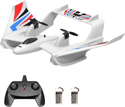 GoolRC Avión de control remoto de avión RC, avión RC 3 en 1 Water Land Air, 2.4GHz 2CH RC Aircraft, planeador RC con giroscopio y vuelo de