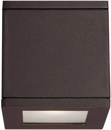 Miniatura 14 de WAC Lighting WS-W2505-AL Rubix - Lámpara de pared LED para exteriores, doble luz, 3000K, aluminio cepillado