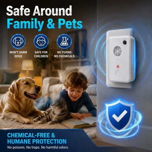 Miniatura 4 de 2026 Ultrasonic Bat Repellent Plug-in, Bat Deterrent Devices Indoor with Adjustable Frequency, Effective Bat Bird Repeller Exclusion Keep Away