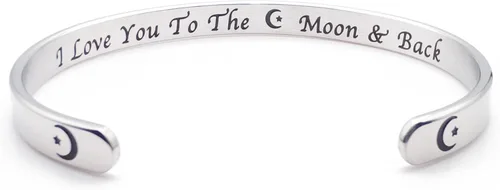 Miniatura 36 de Dczosily Pulseras inspiradoras para mujer, de acero inoxidable, pulseras motivacionales, regalos personalizados para mejores amigas