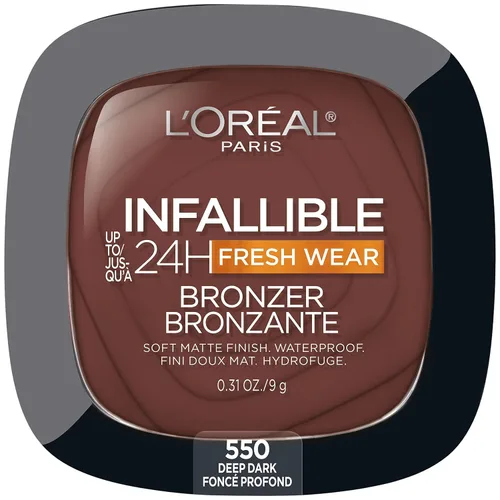 Miniatura 13 de L'Oreal Paris Infallible Fresh Wear - Bronceador suave mate de larga duración hasta 24 horas. Resistente al agua, al calor, a la transferencia, a