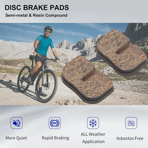 Miniatura 5 de AHL Pastillas de freno de disco semimetálicas para bicicleta compatibles con Motovox MBX10 MBX11 MBX-10 79cc Moto MM-BB80 Baja Racer Dirt Bug