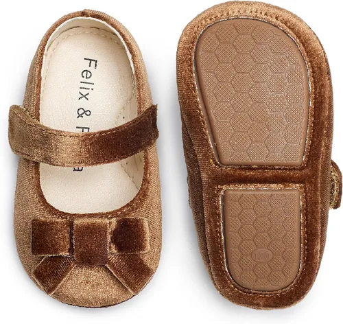 Miniatura 17 de Felix & Flora Zapatos de bebé de suela suave - Zapatos de bebé para caminar, mocasines, suela de goma, zapatos de cuna