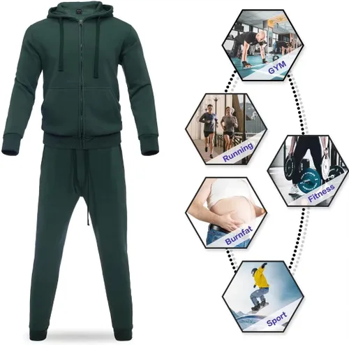 Miniatura 3 de Zusmen Chándal para hombre, chamarras y pantalones de 2 piezas