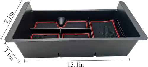 Miniatura 3 de Organizador de bandeja de consola central compatible con accesorios GMC Sierra 2014-2018, (2015-2020) Yukon/Chevy Tahoe Silverado Suburban, caja
