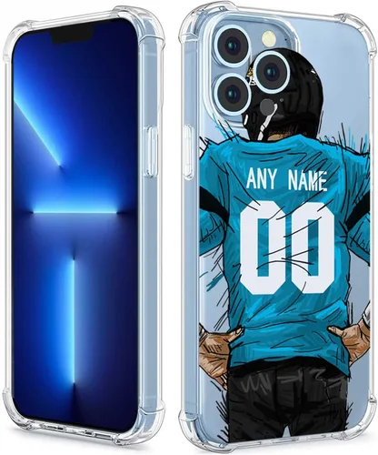 Miniatura 23 de Funda protectora personalizada con nombre y números para iPhone 15, 14, 13, 12, 11 Xs Max XR 8 7 6 Plus 11 Pro Mini, delgada, a prueba de golpes