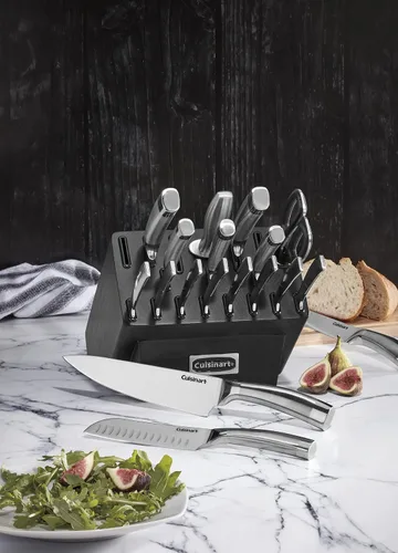 Miniatura 2 de Cuisinart C77SS-19P Normandy - Bloque de cubiertos (19 piezas, acero inoxidable, fresno negro)