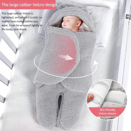 Manta para bebé recién nacido, manta con capucha para bebé, saco de dormir, para niños de 0 a 3 o 3 a 6 meses