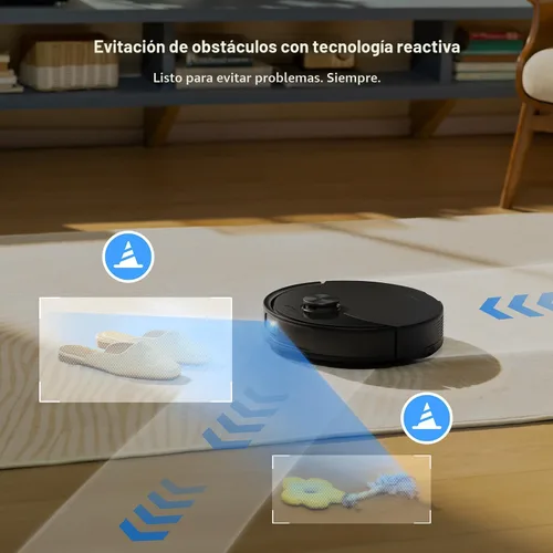 Miniatura 3 de roborock Robot aspirador y trapeador Q10 S5+, succión de 10,000 Pa, mejorado desde Q8 max+, 70 días de autovaciado, evita obstáculos, trapeador