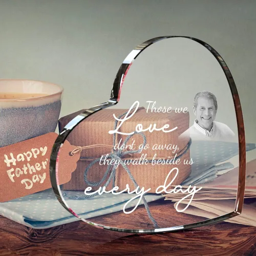Miniatura 4 de Foto de cristal 3D – Corazón grabado con imagen, regalos personalizados para el día de la madre con tu propia foto para mamá, papá, hombres