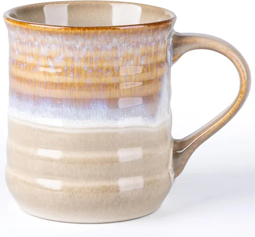 Miniatura 9 de GBhome 18oz Large Coffee Mug, Handmade Ceramic Coffee Mug for Latte/Tea/Beer/Hot Cocoa, Dishwasher & Microwave Safe, Gradient blue
