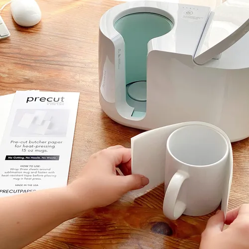 Miniatura 2 de Papel de carnicero precortado para sublimación, prensa de calor, liso, sin recubrimiento