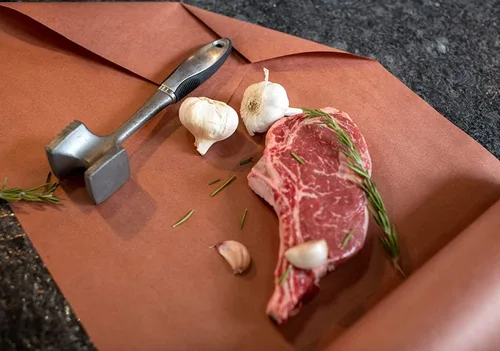 Miniatura 4 de Rollo de Papel de Carnicero Rosa con Caja Dispensadora - Rollo de 17.25 Pulgadas por 175 Pies de Papel de Carnicero de Grado Alimenticio Durazno BBQ