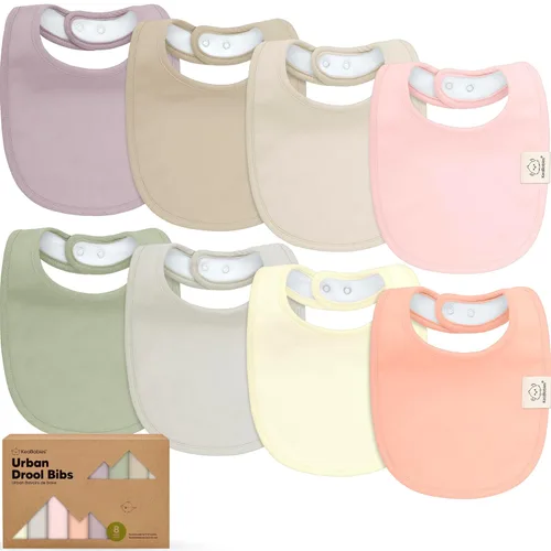 Miniatura 18 de Paquete de 8 baberos orgánicos para bebés niños, niñas - baberos de algodón suave para babear y dentición para bebé niña y niño, extra absorbentes