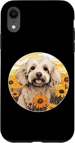 Miniatura 8 de iPhone 15 Cute Cockapoo in Spring Flower Garden Colorful Puppy Dog Case
