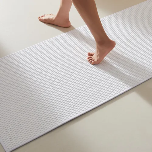 Miniatura 32 de TYUU Alfombras de Baño Antideslizantes Lavables, Tapete de Baño Súper Absorbente Delgado de Pila Baja para Secar Rápido, Alfombra de Baño Pequeña