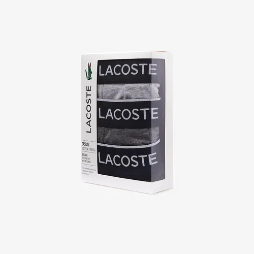 Miniatura 2 de Lacoste Paquete de 3 calzoncillos tipo bóxer de cocodrilo esenciales para hombre