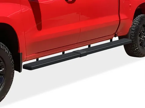 Miniatura 9 de APS Estribos negros compatibles con Chevy Silverado GMC Sierra 1500 2019-2026 Crew Cab y 2500 HD 3500 HD 2020-2026
