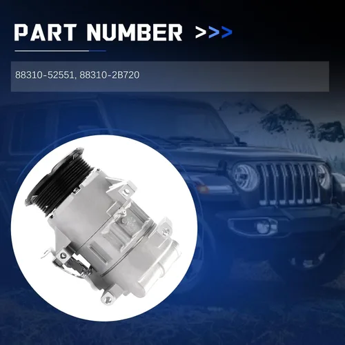Miniatura 2 de Compresor de CA 5SER09C 6PK Aire acondicionado con conjunto de embrague 88310-52551 88310-2B720 para Yaris 1.3, piezas de repuesto del compresor