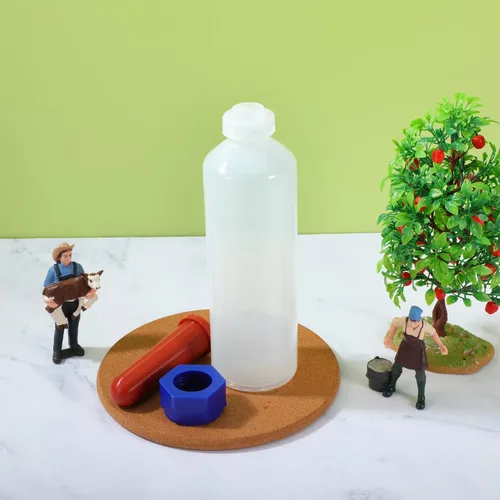 Miniatura 2 de GANAZONO Biberón de silicona gruesa para terneros de 16.9 onzas, alimentador de leche a prueba de fugas para terneros recién nacidos, corderos