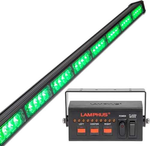 Miniatura 34 de LAMPHUS SolarBlast SBLS104 barra de luces LED de alerta de emergencia e indicación de tránsito, 47 pulgadas, 40 W - ÁMBAR AZUL, ámbar / blanco