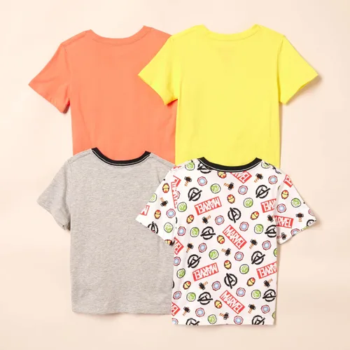 Miniatura 3 de Tienda Essentials Disney Marvel Camisetas de manga corta para niños y niños pequeños de Star Wars (cebra previamente manchada), paquetes múltiples