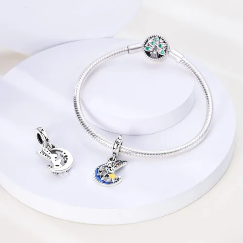 Miniatura 2 de Hapour Abalorios de plata de ley 925 para pulseras y collares colgantes, joyería de regalo para mujer