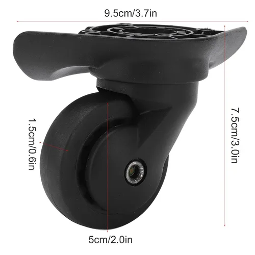 Miniatura 3 de Maleta Caster 1 par equipaje ruedas silencio repalcement para maleta